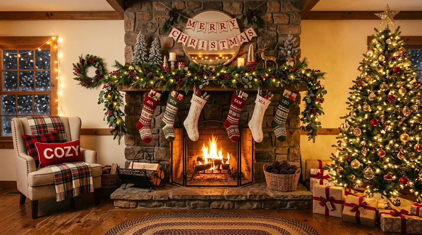 Use baskets for cozy texture and storage